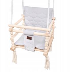 Tuluszka Gyerek Hinta vödörbe, 3az1ben otthoni szobába szürke, 170 cm, ajándék (HV3w1-01)