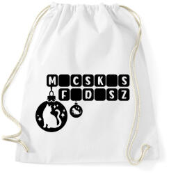 printfashion Macskás Fadísz logo - Sportzsák, Tornazsák - Fehér (17730417)