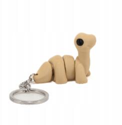 Gyerek kulcstartó 3D nyomtatás színes dinoszaurusz Barna flexibilis medál (Dinozaur duży)