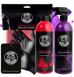 Blend Brothers Szett Autómosáshoz, Szárításhoz és Fényesítéshez: Goodie Sampon 1L Craftie Bloom 1L
