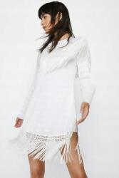 Nasty Gal Ruha Mini Ruha, Size 38, fehér, 65% pamut, 32% poliészter