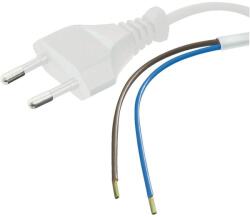 PremiumCord Cablu de alimentare conectabil, Euro Plug - nemontat, 2 fire, 250V, 2.5A, 3m, alb (KPSFD3W)