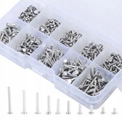  Teljes Alumínium Szegecs Lapos Fejű M2 3mm-18mm 500 db-os (GS14877)