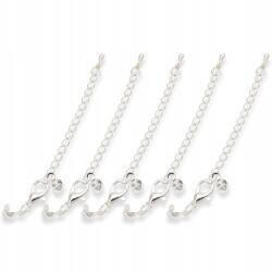 MIXFORM Hosszabbító lánc véggel, sárgaréz, karabiner 12mm, hossz 77mm, 5db (13WB29885)