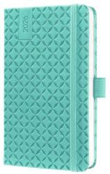 Sigel Naptár, A6, heti, 2026, kemény borító, SIGEL Jolie, aqua zöld