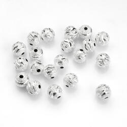 Texturált sárgaréz gyöngyök kerek 8mm 20db (5WB6696)