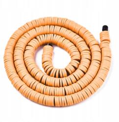 Mixform Öko Polimer Agyag gyöngyök, Handmade, Heishi, Peru, 6x1mm, 345db/40cm (13WB29992)