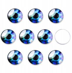 MIXFORM Kaboson üvegszem kézműves, sötétkék, 16x5mm, 10db (13WB31435)