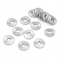 Mixform Akril gyöngyök bevonattal, matt ezüst, 24.5x2mm, 20g~18db (13WB17465)