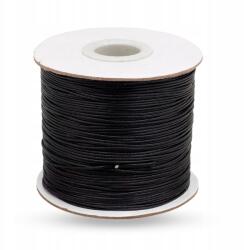 MIXFORM Öko koreai viaszolt poliészter zsinór, fekete, 0.8mm, 160m/orsó (13WB30471)