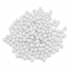 Mixform Átlátszó akril gyöngyök, fehér, kerek, 8x7mm, 50g~160db (13WB29584)