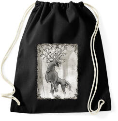 printfashion Inktober 2025 - A szörnyszarvas - Sportzsák, Tornazsák - Fekete (17762916)