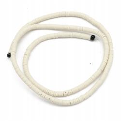 Mixform Heishi Handmade Polimer Öko Agyag gyöngyök, korong, 3x1mm, 375db/40cm/szál (13WB29918)