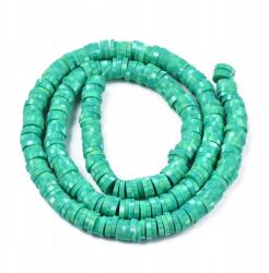 Mixform Polimer agyag gyöngyök, Heishi, Handmade, 6x0.5-1mm, 285db/36cm/szál (13WB30718)