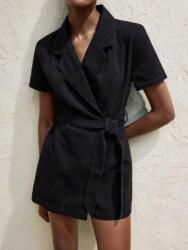 Shein TW15805 farmer overál, fekete, Size 40, 70% pamut