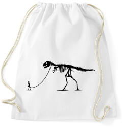 printfashion Dínó sétáltatás - Sportzsák, Tornazsák - Fehér (17811653)