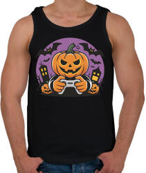 printfashion Halloween gamer - Férfi atléta - Fekete (17769542)
