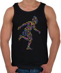 printfashion Neon női focista - Férfi atléta - Fekete (17827302)
