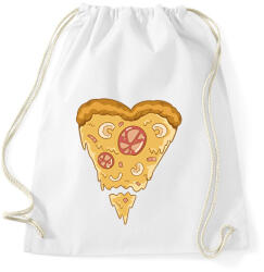 printfashion Szív alakú pizza - Sportzsák, Tornazsák - Fehér (17844075)