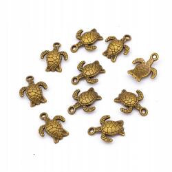 MIXFORM Teknős medál fém ötvözet 15x12mm 10db (14WB8817)