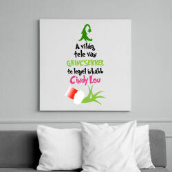 printfashion Grinch Cindy Lou - Vászonkép - Fehér (17781363)