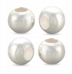 Mixform Ezüst 925 Kerek gyöngyök, 4x3.5mm, Lyuk 1.5mm, 4db (13WB21210)