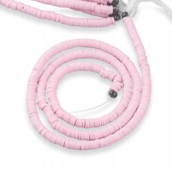 Mixform Heishi Handmade Polimer Öko Agyag gyöngyök, korong, 3x1mm, 375db/40cm/szál (13WB29921)