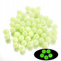 Mixform Fluoreszkáló akril gyöngyök Sötétben világító kerek 10mm, 25g~45db (13WB14331)