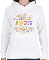 printfashion 1975 - Női kapucnis pulóver - Fehér (17801803)