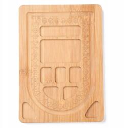 MIXFORM Bambusz rendszerező gyöngyökhöz, ékszerekhez, Navajo fehér, 19.7x14x1cm, 1db (13WB31987)