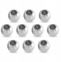 Mixform Sárgaréz gyöngyök kerek, valódi platina bevonat, 3mm, lyuk 1mm, 20db (13WB19008)