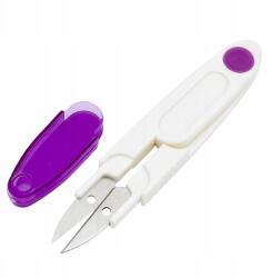  Varró olló, Éles, Műanyag, Lila, 117x19mm, 1db (13WB24754)