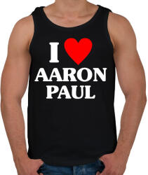 printfashion I LOVE AARON PAUL - Férfi atléta - Fekete (17726246)