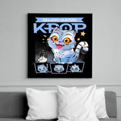 printfashion K-Pop Demon Hunters Derpy - Vászonkép - Fekete (17733434)