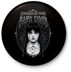 printfashion Wednesday - Kitűző, hűtőmágnes - Fekete (17728924)