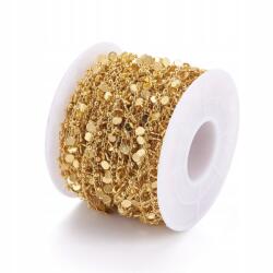 MIXFORM Kézzel Készített Lánc, Sárgaréz Tartós Bevonattal 18K Arany 1.5mm, 1m/orsó (13WB28444)