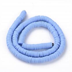 Mixform Heishi Kézzel készített Öko Polimer Agyag Gyöngyök, Búzavirág, 6x1mm, 345db/40cm (13WB29986)