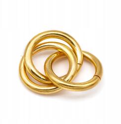 MIXFORM Ékszerkötő gyűrű Rozsdamentes acél 18, 5x15x3mm Arany 1db (13WB25169)