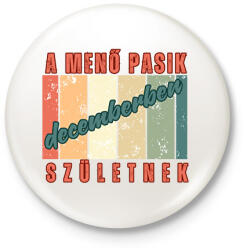 printfashion Szülinap menő pasi dec - Kitűző, hűtőmágnes - Fehér (17816909)