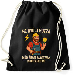 printfashion ne nyúlhozzá - Sportzsák, Tornazsák - Fekete (17761566)