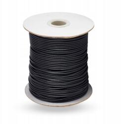 MIXFORM Koreai viaszolt poliészter zsinór, fekete, 2mm, 90m/orsó (13WB30902)