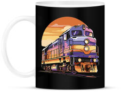 printfashion Mozdony - Bögre - Fekete (17853361)