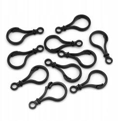 MIXFORM Kulcstartó karabiner Műanyag 51x25mm Fekete 10db (13WB15728)