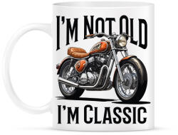 printfashion Nem vagyok öreg, csak klasszikus - Bögre - Fehér (17848819)