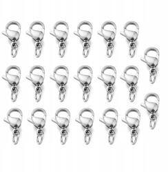 MIXFORM Karabiner-Lobster kapocs karikával, rozsdamentes acél, 11x7x3mm, 20db (13WB31333)