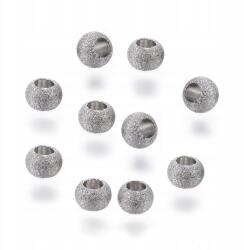 Mixform Gyöngyök Texturált Rozsdamentes acél 4x3mm 10db (13WB28829)
