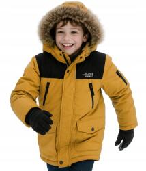 F-26 Fiú Téli Kabát, camel-mustár, Size 152/158 (YF-2011A1)