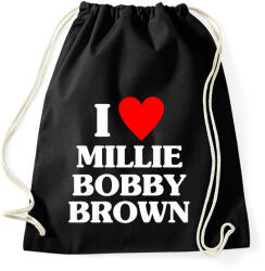 printfashion I LOVE MILLIE BOBBY BROWN - Sportzsák, Tornazsák - Fekete (17724694)