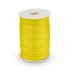 MIXFORM Poliészter zsinór, ékszerkészítéshez, sárga, 2mm, 85m/spula (13WB30514)