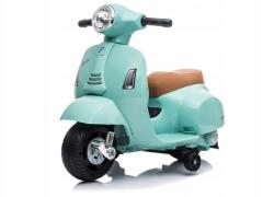 LEAN Toys Akkumulátoros robogó Vespa Gts 300 Mini Türkiz (5908275991564)